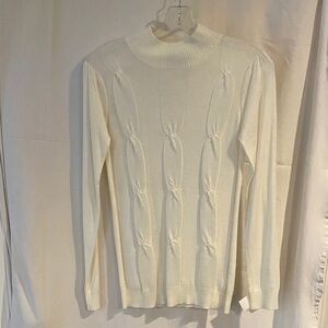 Elegant Cream Turtleneck Sweater